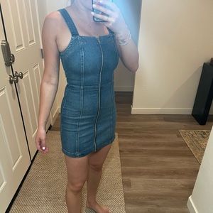 Reformation jean mini dress